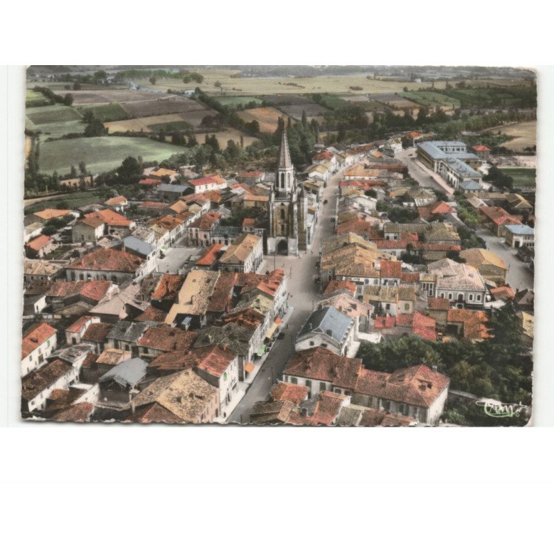 BOULOGNE-sur-GESSE: vue générale vue aérienne 10x15 - très bon état