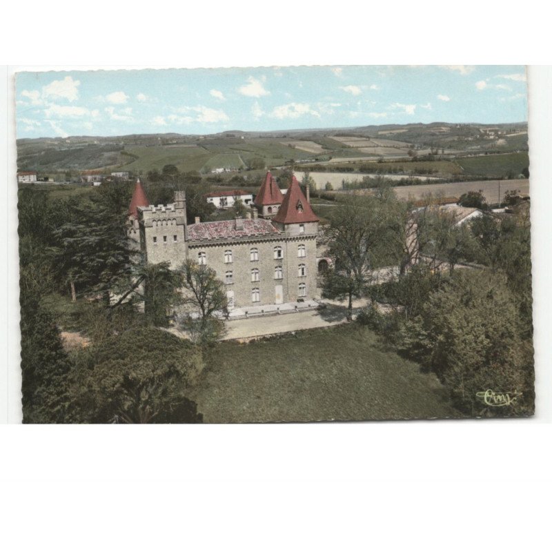 LE FAGET: le château, centre de repos de la sécurité sociale vue aérienne 10x15 - très bon état