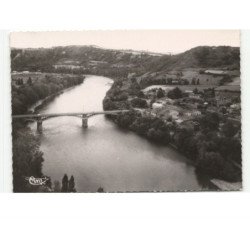 MAUZAC: panorama aérien sur la garonne vue aérienne 10x15 - très bon état