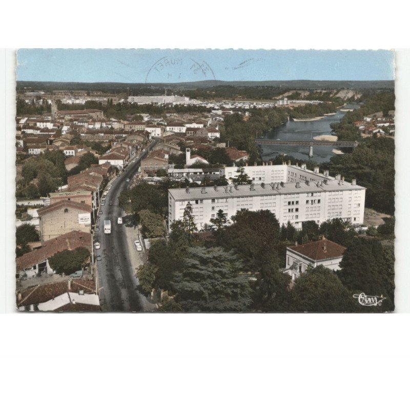 MURET: vue générale vue aérienne 10x15 - très bon état