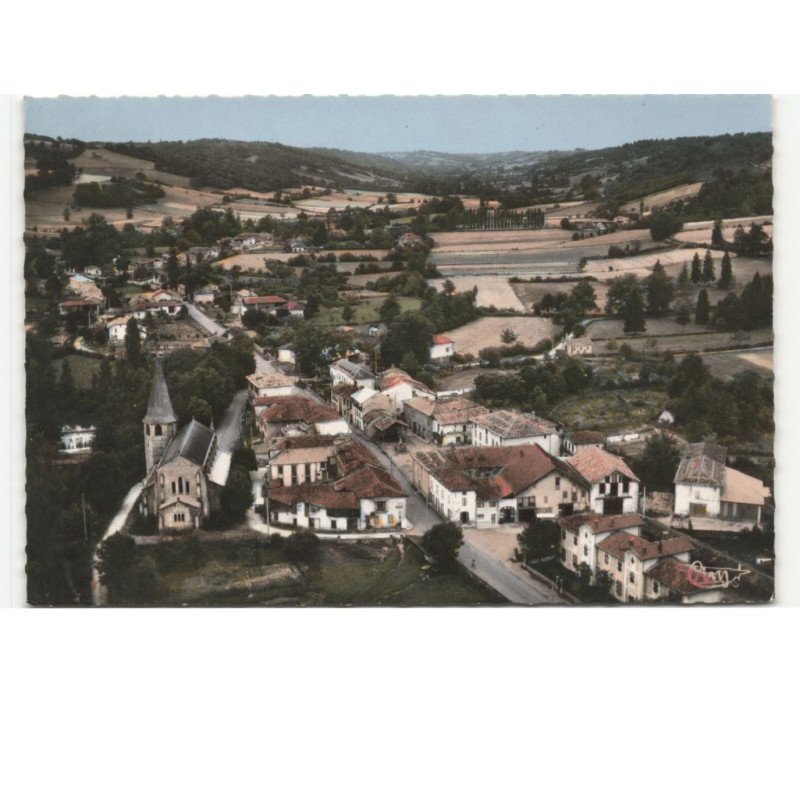 SAINT-PLANCARD: vue générale vue aérienne 10x15 - très bon état
