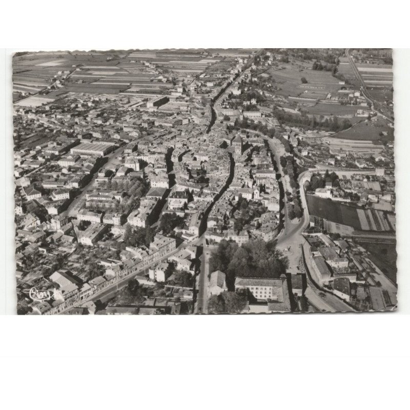 SAINT-GAUDENS: vue panoramique de la ville vue aérienne 10x15 - très bon état