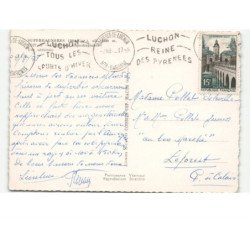 SUPERBAGNERES: l'hôtel à superbagnères vue aérienne 10x15 - très bon état