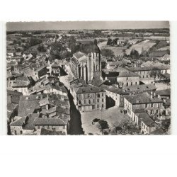 EAUZE: capitale de l'armagnac, l'église et le collège vue aérienne 10x15 - très bon état