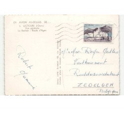 LECTOURE: vue générale, le bastion, route d'agen vue aérienne 10x15 - très bon état
