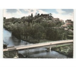 SAINT-MONT: le pont sur l'adour vue aérienne 10x15 - très bon état