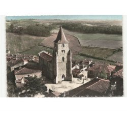 LAVARDENS: l'église du XIIIe siècle vue aérienne 10x15 - très bon état