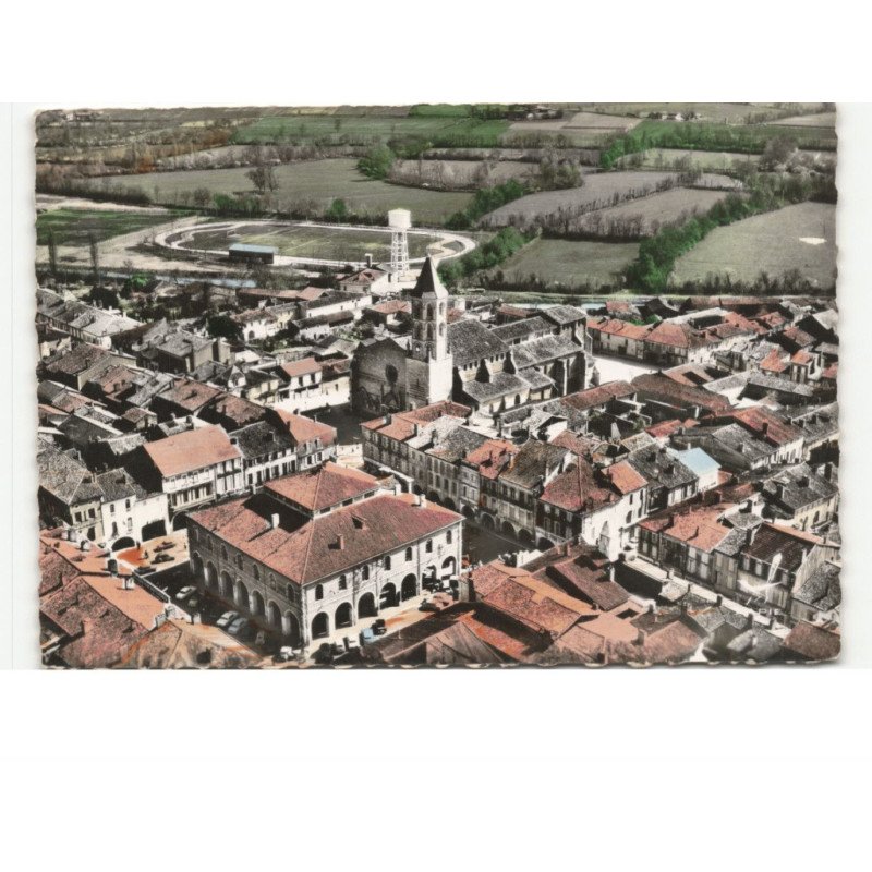 FLEURANCE: vue générale vue aérienne 10x15 - état