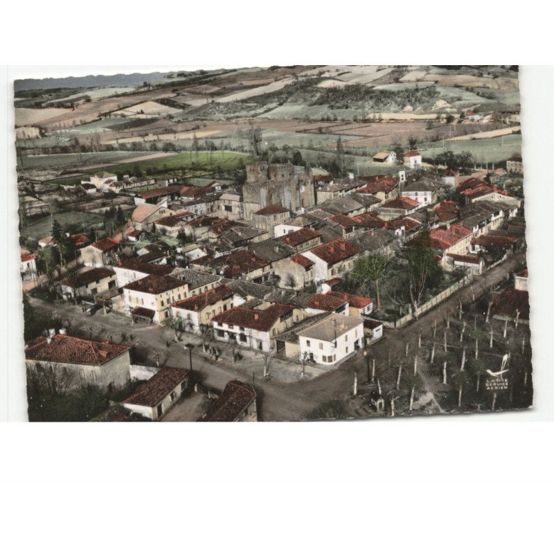 SIMORRE: vue générale vue aérienne 10x15 - très bon état