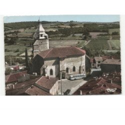AIGNAN: l'église vue aérienne 10x15 - état