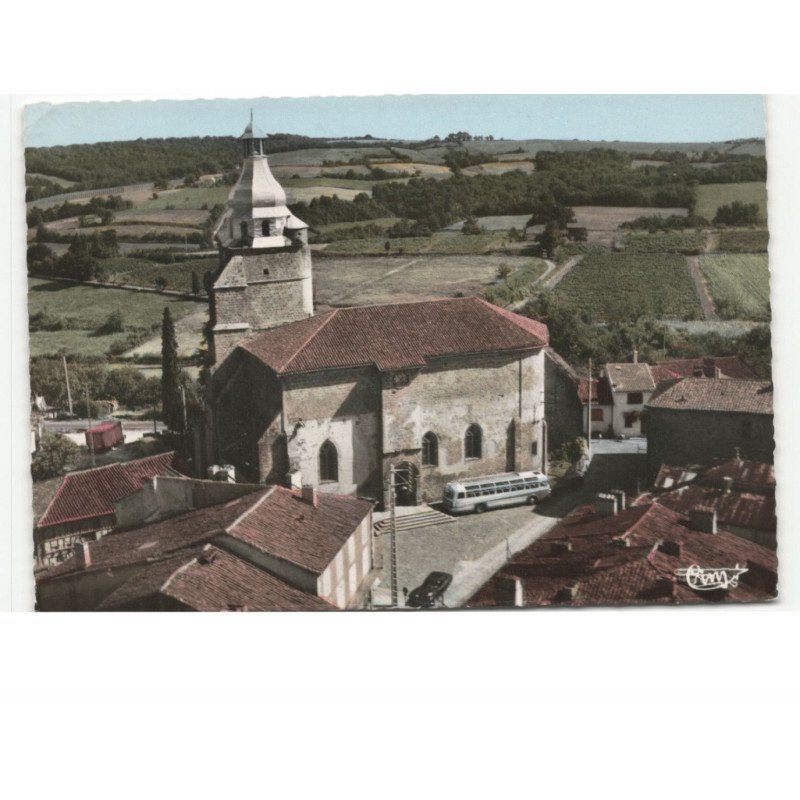 AIGNAN: l'église vue aérienne 10x15 - état