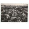 AUBIET: le quartier de l'église vue aérienne 10x15 - très bon état