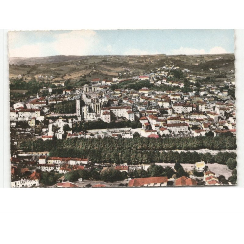 AUCH: vue générale sur la ville vue aérienne 10x15 - très bon état