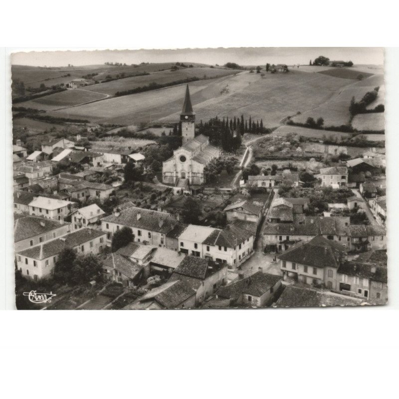 BARRAN: vue générale vue aérienne 10x15 - très bon état