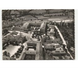 LECTOURE: le collège et l'hôpital, ancien château des comtes d'armagnac vue aérienne 10x15 - très bon état