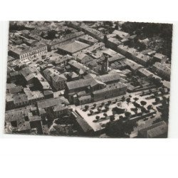 L'ISLE-JOURDAIN: centre de la ville vue aérienne 10x15 - très bon état