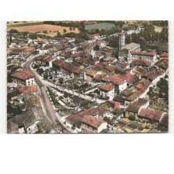 LOMBEZ: vue générale vue aérienne 10x15 - très bon état