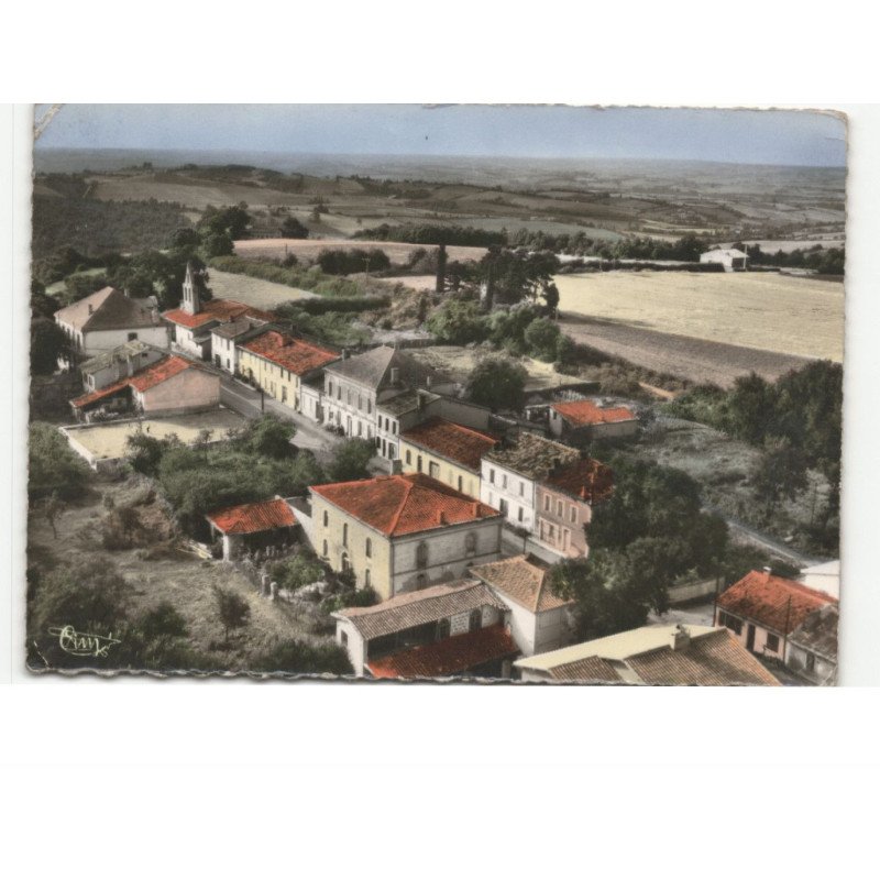 PUJAUDRAN: vue générale vue aérienne 10x15 - état