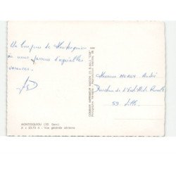 MONTESQUIOU: vue générale vue aérienne 10x15 - très bon état