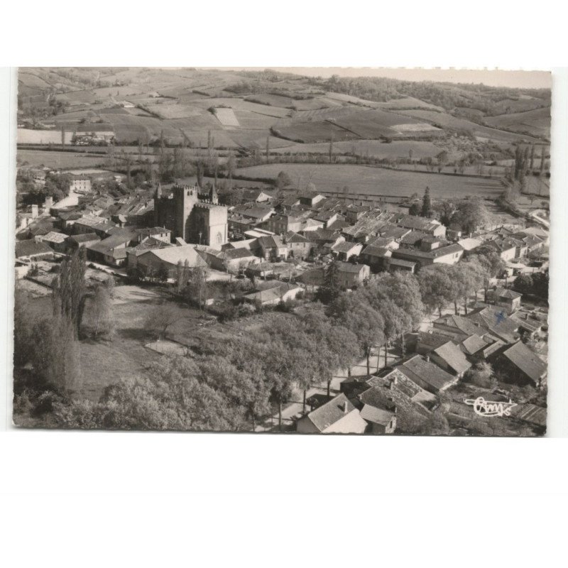 SIMORRE: vue générale vue aérienne 10x15 - très bon état
