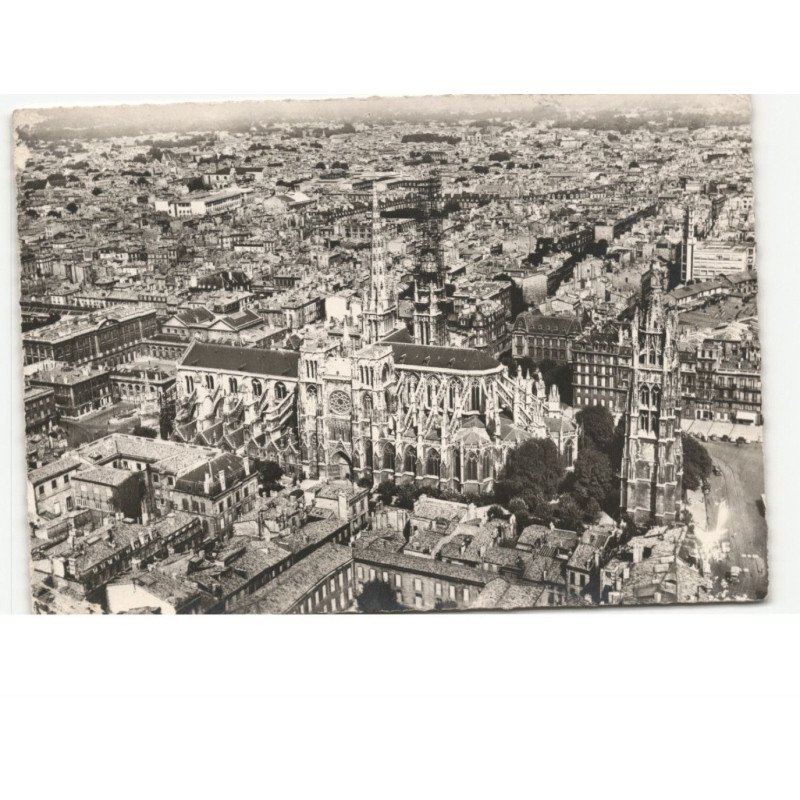 BORDEAUX: la cathédrale saint-andré XIVe siècle vue aérienne 10x15 - état