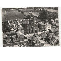 BARSAC: l'église vue aérienne 10x15 - très bon état