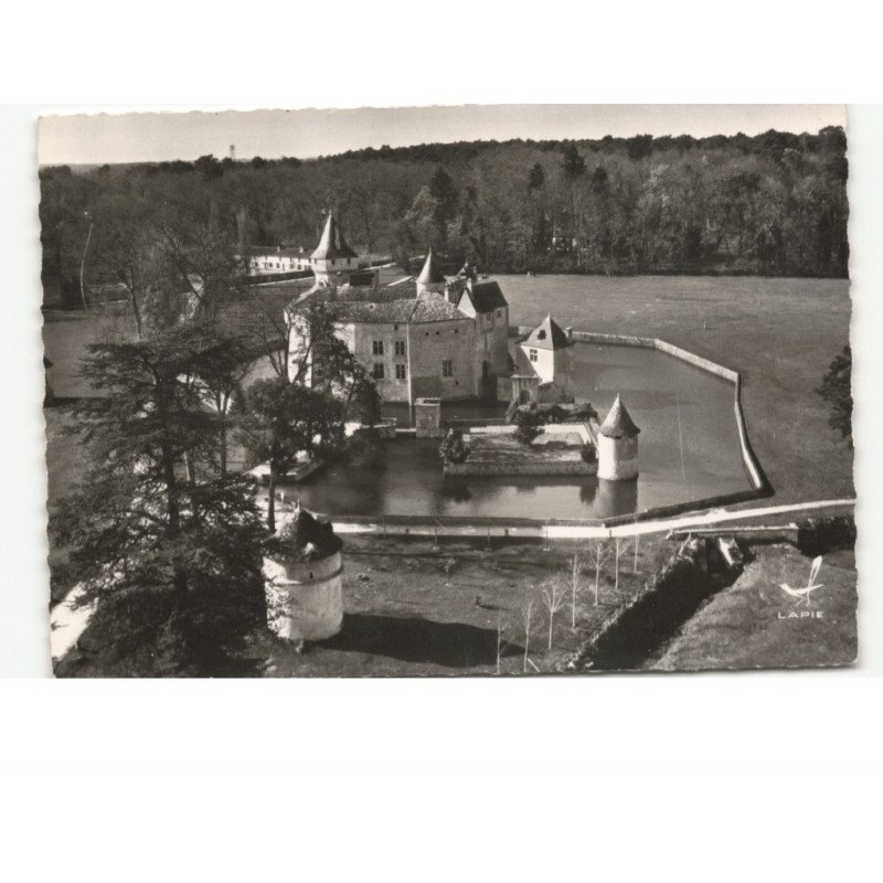 LA BREDE: château, monument historique où vécut montesquieu 1680-1755 vue aérienne 10x15 - très bon état