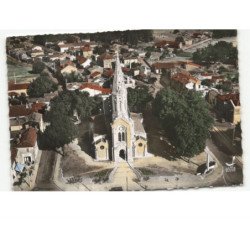 CAPTIEUX: l'église vue aérienne 10x15 - très bon état