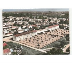 LANGON: l'école vue aérienne 10x15 - très bon état