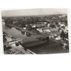 LIBOURNE: pont de l'isle vue aérienne 10x15 - très bon état