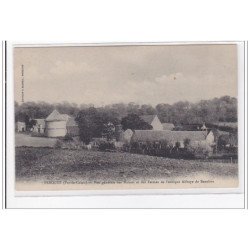 FERQES : vue generale des ruines et des fermes de l'antique abbaye de beaulieu - tres bon etat