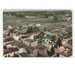 SAINT-DENIS-de-PILE: quartier mairie vue aérienne 10x15 - très bon état