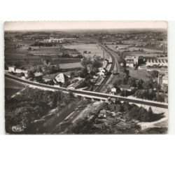 AMBARES: quartier de la gare vue aérienne 10x15 - état