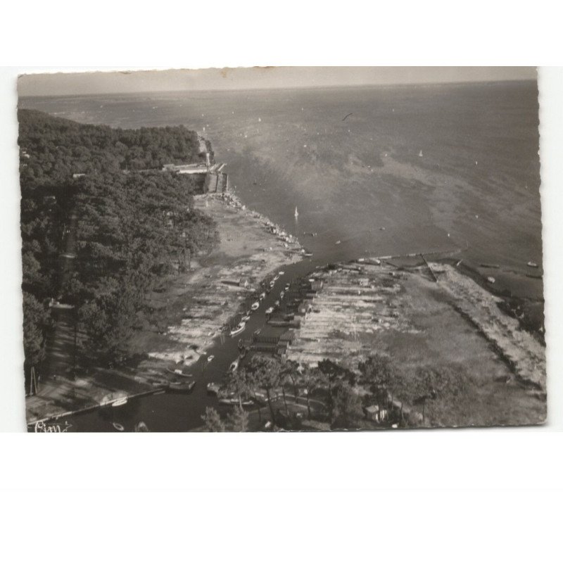ANDERNOS: entrée du port du bétey: vue aérienne 10x15 - très bon état