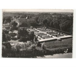VAYRES: jardins du château vue aérienne 10x15 - très bon état