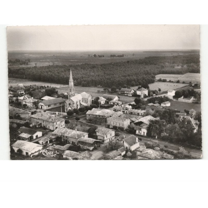LE BARP: le centre du bourg vue aérienne 10x15 - très bon état