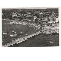 ARCACHON: la plage vue aérienne 10x15 - très bon état