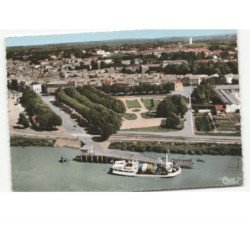 BLAYE: le bac "les deux rives" vue aérienne 10x15 - très bon état