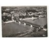 CADILLAC: le pont et les bords de la garonne vue aérienne 10x15 - très bon état