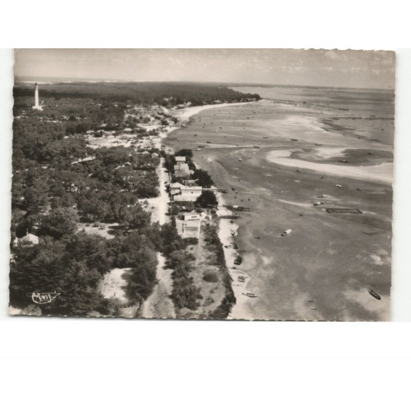 CAP-FERRET: bords du bassin et le phare vue aérienne 10x15 - très bon état