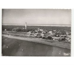 CAP-FERRET: le phare, au fond l'ocean vue aérienne 10x15 - très bon état