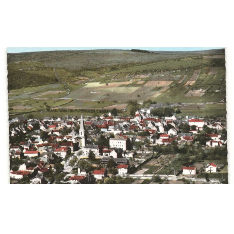 GIVRY: vue générale vue aérienne 10X15 - très bon état