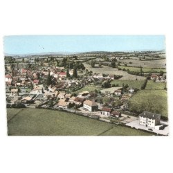 ISSY-L'EVEQUE: quartier de la gare vue aérienne 10X15 - très bon état