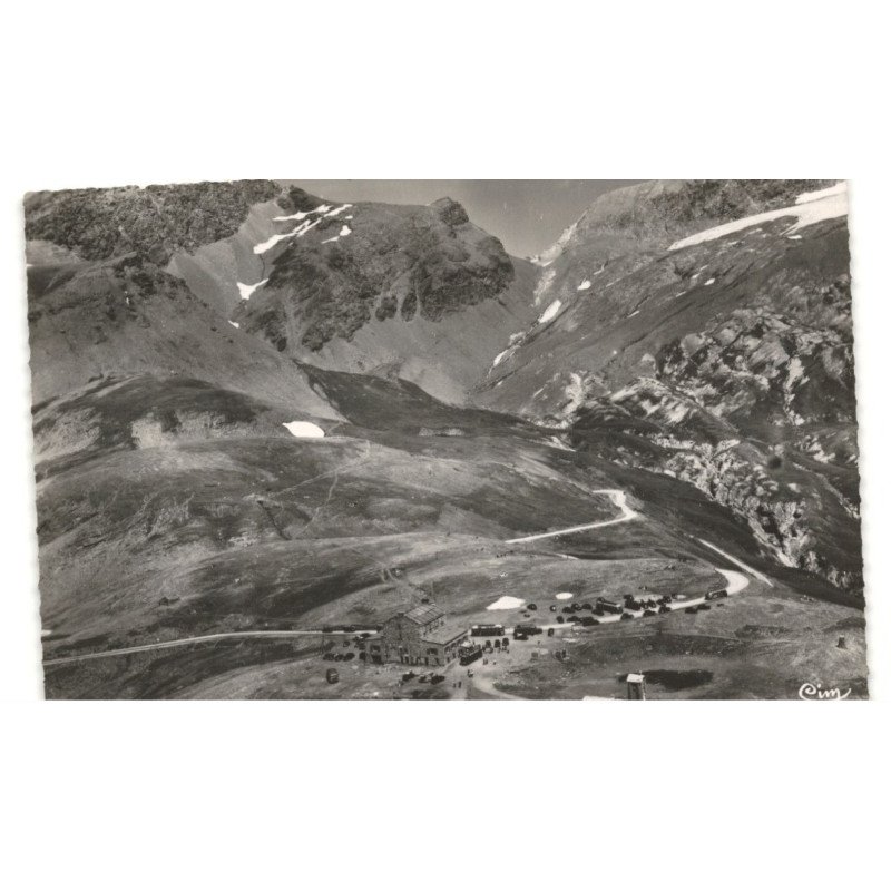 LE COL DE L'ISERAN: la plus haute route d'europe vue aérienne 10X15 - très bon état