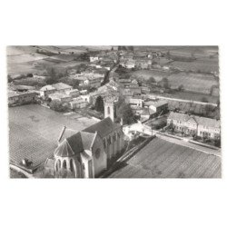 FUISSE: l'église et les vignobles réputés vue aérienne 10X15 - très bon état
