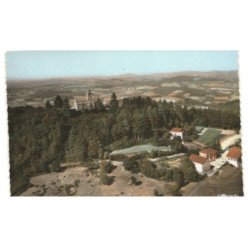 MONTAGNE DE DUN: sommet et la chapelle vue aérienne 10X15 - très bon état
