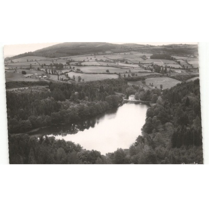 DOMPIERRE-les-ORMES: l'étang de pezanin vue aérienne 10X15 - très bon état