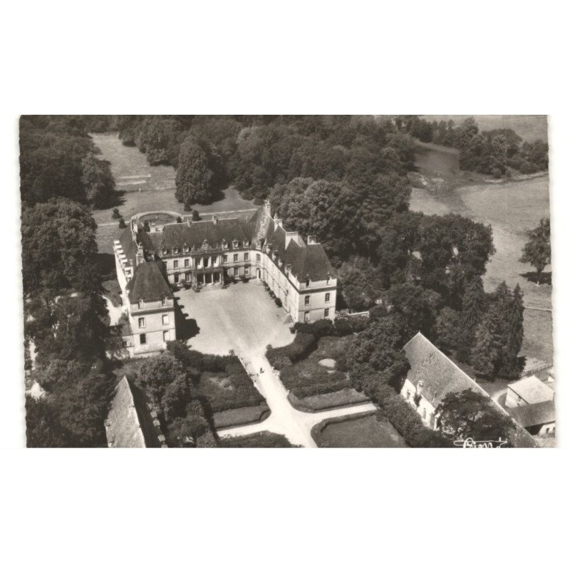 CURBIGNY: château de drée vue aérienne 10X15 - très bon état