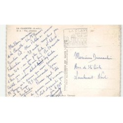 LA CLAYETTE:  vue aérienne 10X15 - état (timbre arracher)