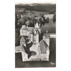 LA CLAYETTE: son château et son lac vue aérienne 10X15 - très bon état